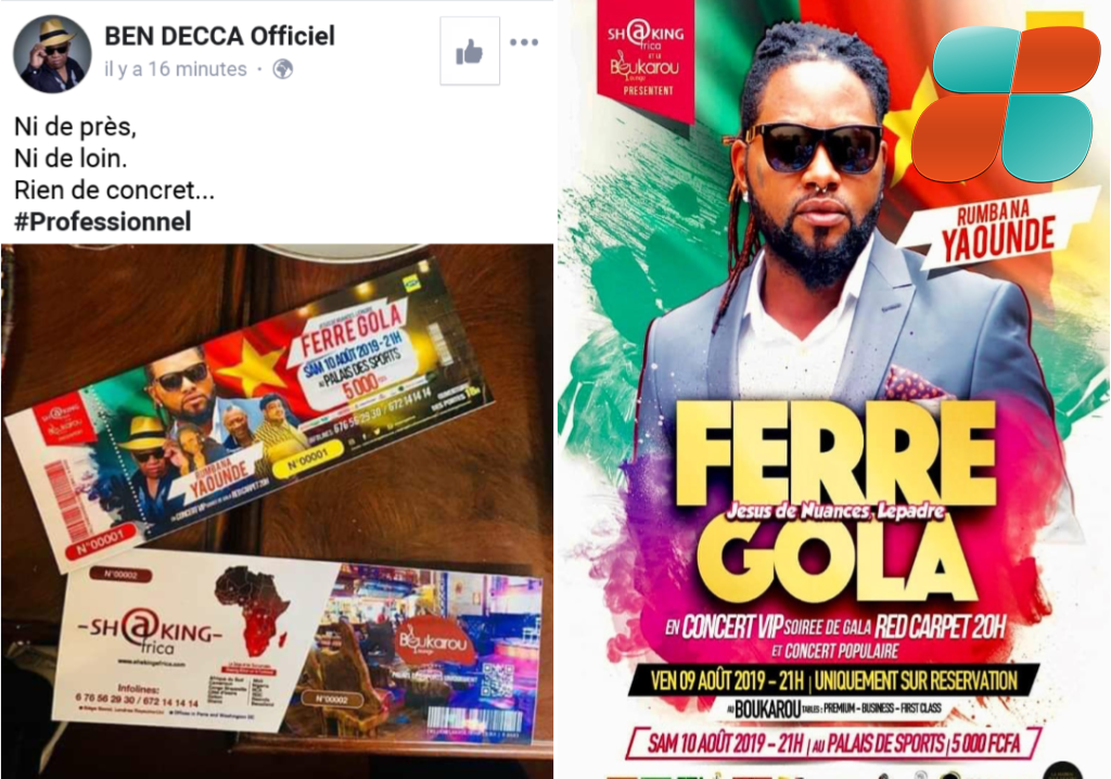 Ben Decca refuserait de faire la première partie de Ferre Gola