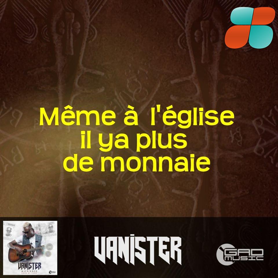 Vanister met le problème de la monnaie sur la table